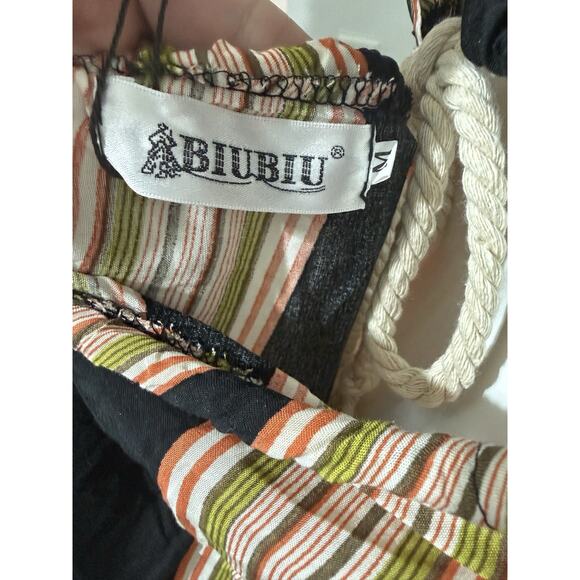 Women’s Biubiu Halter Boho Cover-Up Maxi Dress – Aztec Print – Size M NWT - Picture 9 of 14